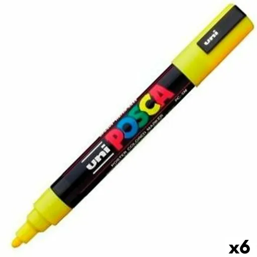 Rotuladores POSCA PC-5M Castanho (6 Unidades)