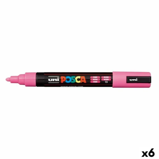 Marcador POSCA PC-5M Cor de Rosa (6 Unidades)