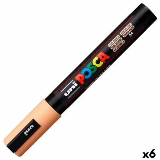 Rotuladores POSCA PC-5M Laranja (6 Unidades)