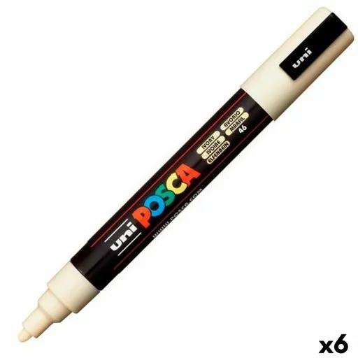 Rotuladores POSCA PC-5M Marfim (6 Peças) (6 Unidades)