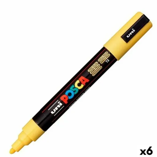 Marcador POSCA PC-5M Amarelo (6 Unidades)