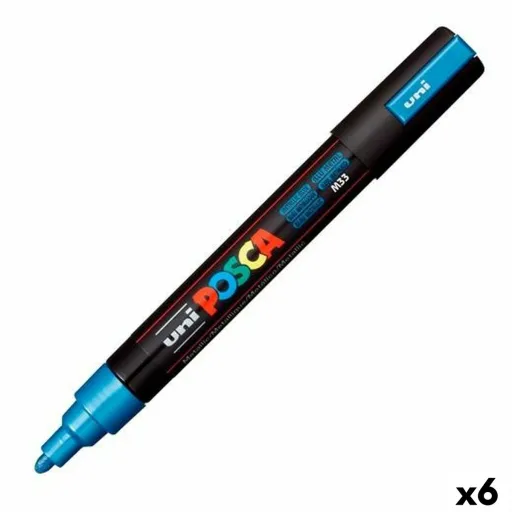 Rotuladores POSCA PC-5M Azul (6 Unidades)