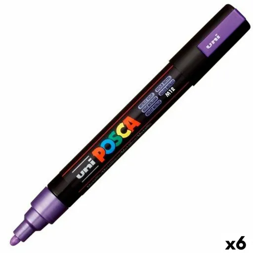 Rotuladores POSCA PC-5M Violeta (6 Unidades)