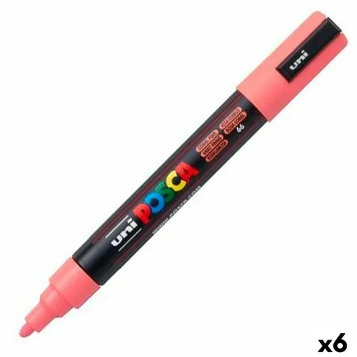 Marcador POSCA PC-5M Cor de Rosa (6 Unidades)