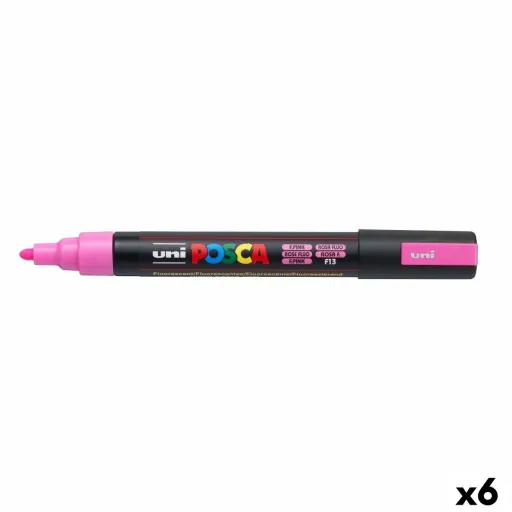 Marcador Fluorescente POSCA PC-5M Cor de Rosa (6 Unidades)