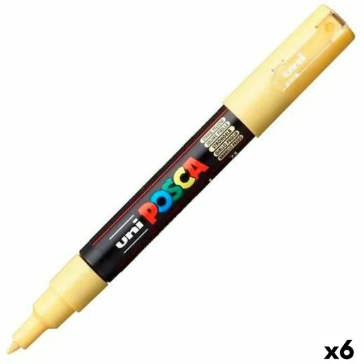 Rotuladores POSCA PC-1M Amarelo (6 Unidades)