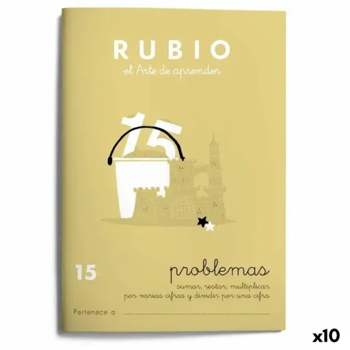 Caderno Quadriculado Rubio Nº15 A5 Espanhol 20 Folhas (10 Unidades)