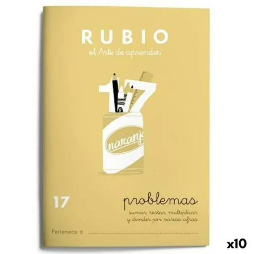 Caderno Quadriculado Rubio Nº 17 A5 Espanhol 20 Folhas (10 Unidades)