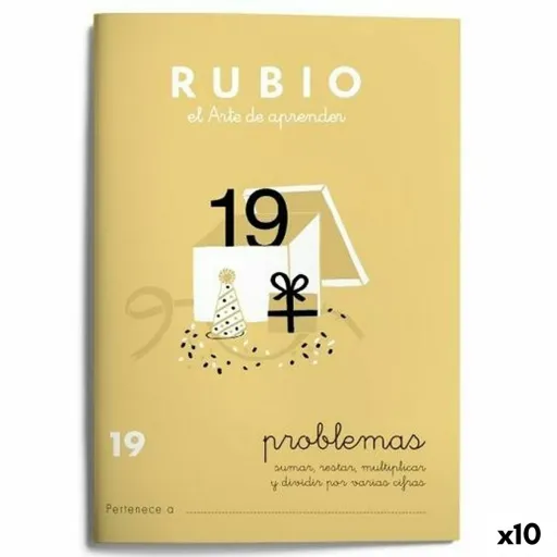 Caderno Quadriculado Rubio Nº19 A5 Espanhol 20 Folhas (10 Unidades)