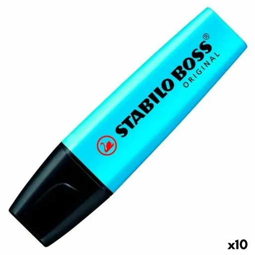 Marcador Fluorescente Stabilo Boss Azul (10 Unidades) (1 Unidade)