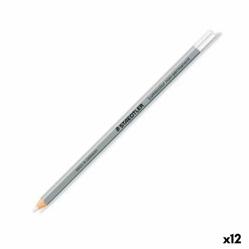 Lápis Marcador Staedtler Non-Permanent Branco (12 Unidades)