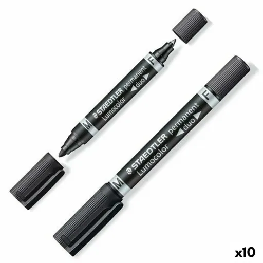 Rotulador Permanente Staedtler Lumocolor 348-9 Preto (10 Unidades)