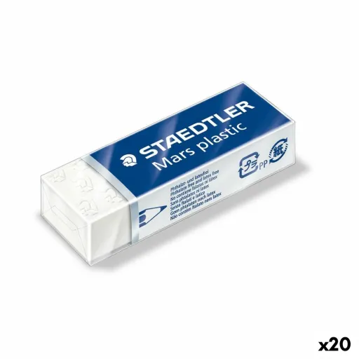 Borracha Staedtler Branco 6,5 x 2,3 x 1,3 cm (20 Unidades)