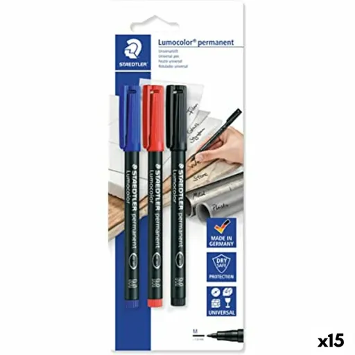 Conjunto de Canetas de Feltro Staedtler Lumocolor 317-S Multicolor 10 Peças (15 Unidades)