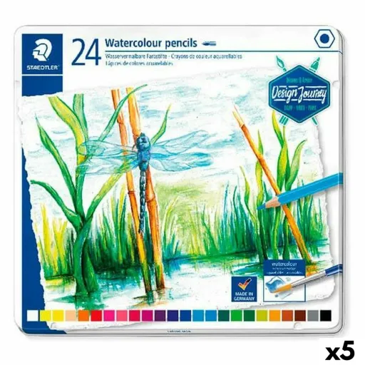 Lápiz de Cor Aquarela Staedtler Design Journey Multicolor (5 Unidades)