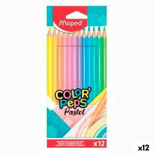 Lápis de Cores Maped Color' Peps Multicolor 12 Peças (12 Unidades)