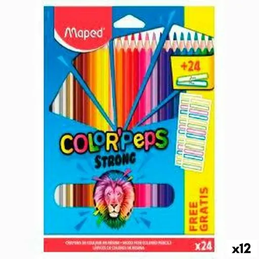 Lápis de Cores Maped Color' Peps Multicolor 24 Peças (12 Unidades)