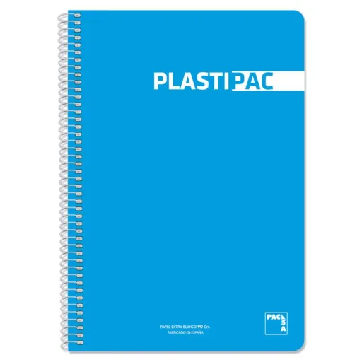 Caderno Pacsa Plastipac Turquesa Din A4 5 Peças 80 Folhas