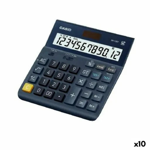 Calculadora Casio DH-12ET Preto (10 Unidades)