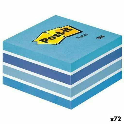 Notas Adesivas Post-it Azul Pastel 76 x 76 mm (72 Unidades)