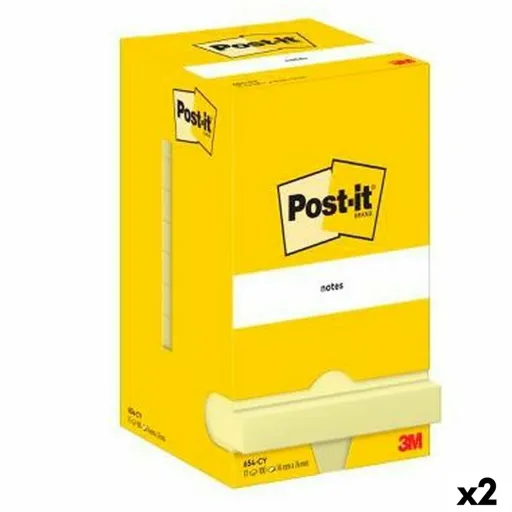 Notas Adesivas Post-it 76 x 76 mm Amarelo (2 Unidades)