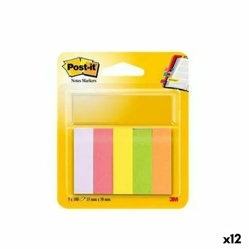 Notas Adesivas Post-it 47,6 x 47,6 mm Multicolor (12 Unidades)