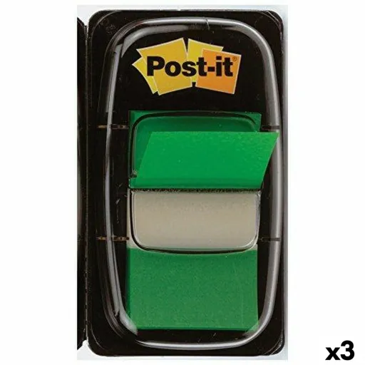 Notas Adesivas Post-it Index 25 x 43 mm Verde (3 Unidades)