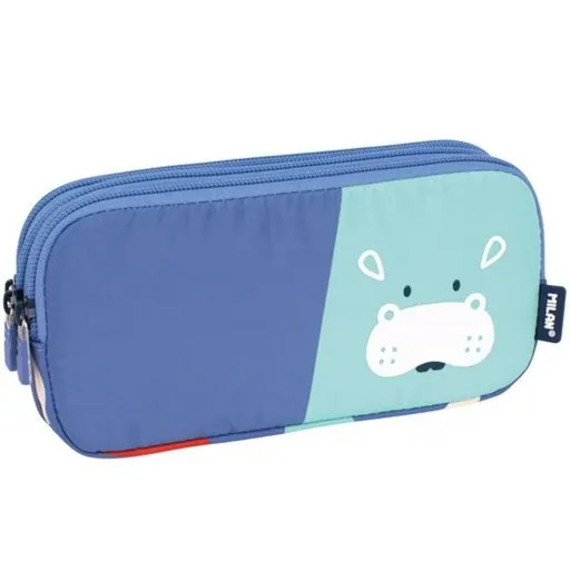 Bolsa Escolar Milan Animals Azul 20 x 11 x 6,5 cm