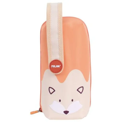 Bolsa Escolar Milan Animals Laranja 22,5 x 11,5 x 11 cm