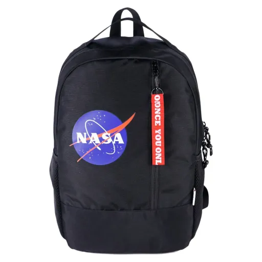 Mochila Escolar DOHE Nasa Logo Preto 32 x 45 x 17 cm