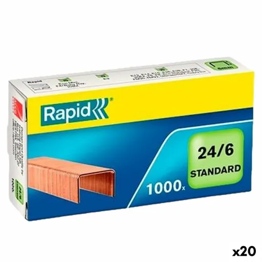 Grampos Rapid Standard 24/6 6 mm (20 Unidades)