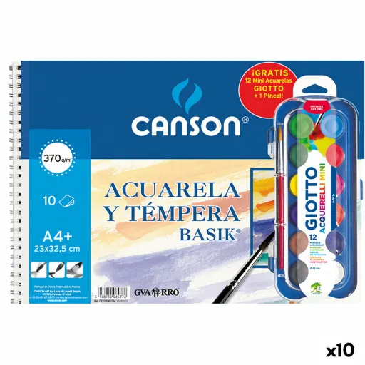 Bloco de Desenho Canson Basik 23 x 32,5 cm A4+ (10 Unidades)