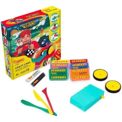 Jogo de Plasticina Jovi Crazy Cars Racing Multicolor (1 Peça)