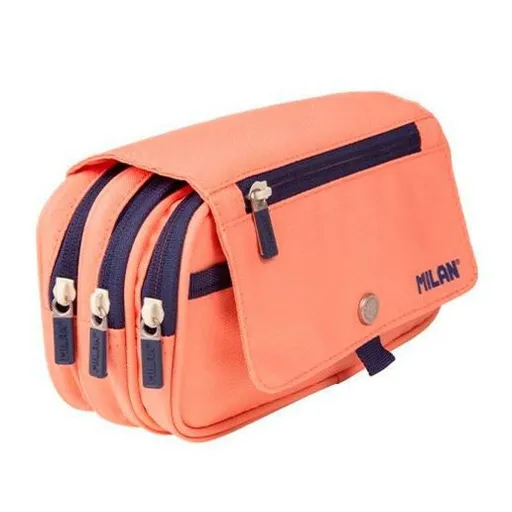 Bolsa Escolar Milan Serie1918 Cor de Rosa 13 x 24 x 10 cm