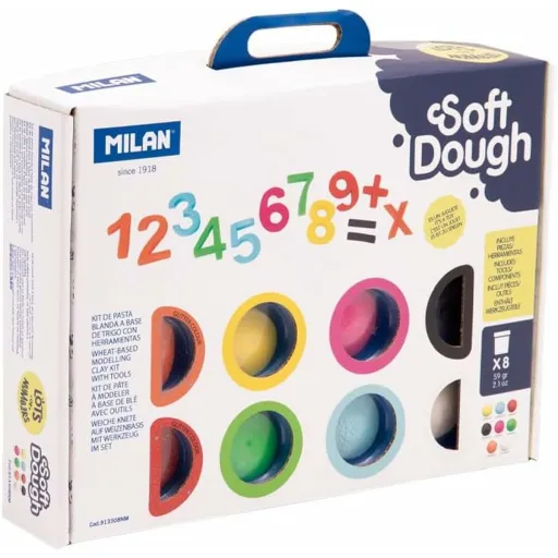 Pasta para Modelar Milan Soft Dough Lots of Numvers Multicolor