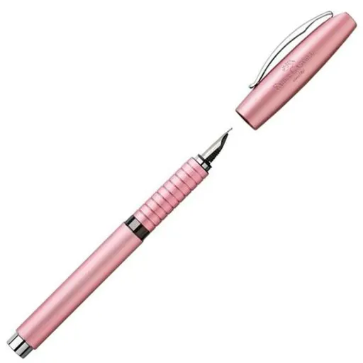 Pena de Caligrafia Faber-Castell Essentio F Cor de Rosa