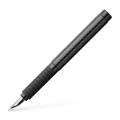 Pena de Caligrafia Faber-Castell Essentio F Carbono Preto