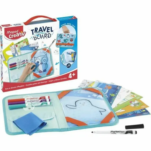 Conjunto de Desenho Maped Travel Board 18 Peças