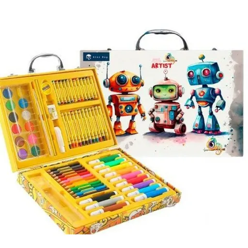 Conjunto de Pintura Roymart Robots 68 Peças Multicolor