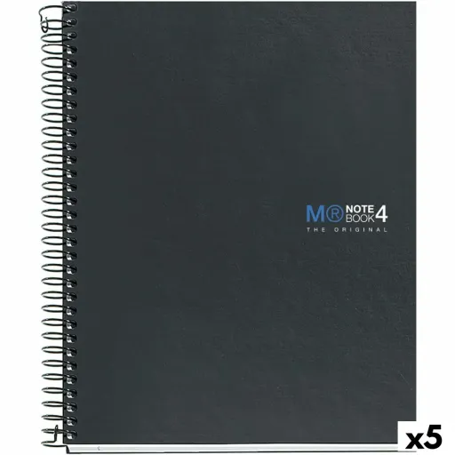 Caderno Miquelrius The Original Grafite A5 160 Folhas (5 Unidades)