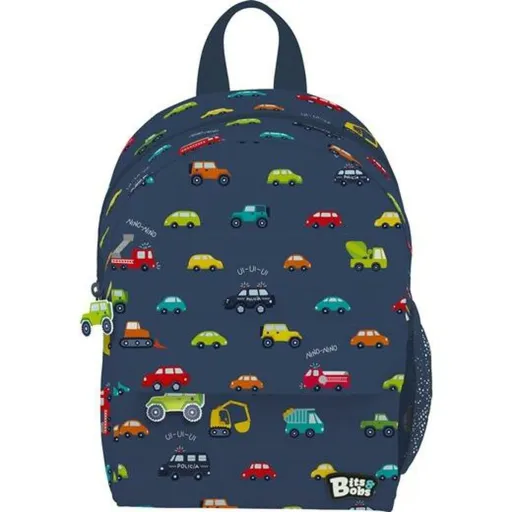 Mochila Escolar Bits&Bobs Cars Azul Marinho 28,5 x 21,5 x 10 cm