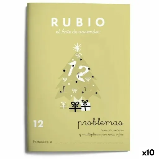 Caderno Quadriculado Rubio Nº12 A5 Espanhol 20 Folhas (10 Unidades)