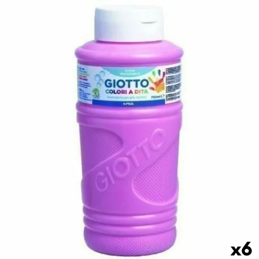 Pintura de Dedos Giotto Cor de Rosa 750 ml (6 Unidades)