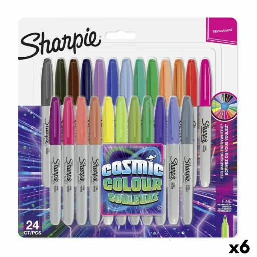 Conjunto de Marcadores Sharpie Cosmic Colour Multicolor (6 Unidades)