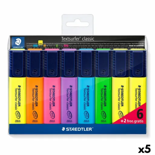 Conjunto de Marcadores Fluorescentes Staedtler Textsurfer Classic Multicolor (5 Unidades)