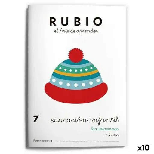 Caderno de Educação Infantil Rubio Nº7 A5 Espanhol (10 Unidades)