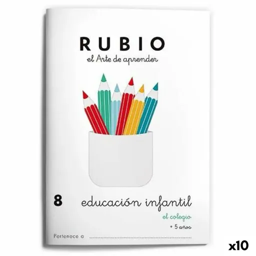 Caderno de Educação Infantil Rubio Nº8 A5 Espanhol (10 Unidades)