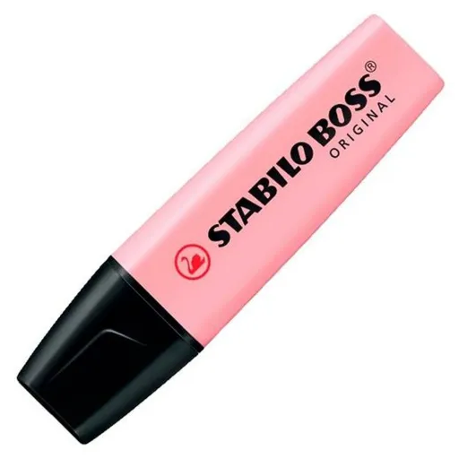 Marcador Fuorescente Stabilo BOSS ORIGINAL Cor de Rosa (10 Unidades)