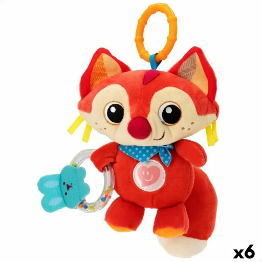 Peluche Chocalho Winfun Raposa 13,5 x 26,5 x 7,5 cm (6 Unidades)