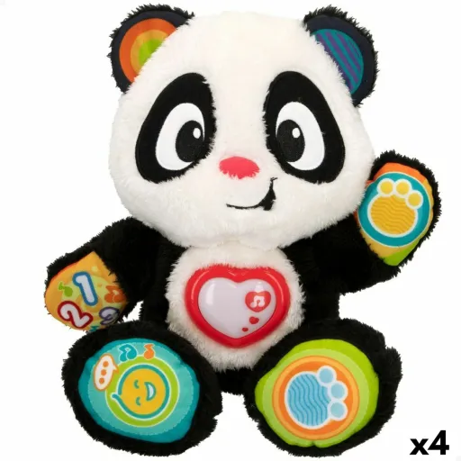 Brinquedo de Bebé Winfun Urso Panda 27 x 33 x 14 cm (4 Unidades)